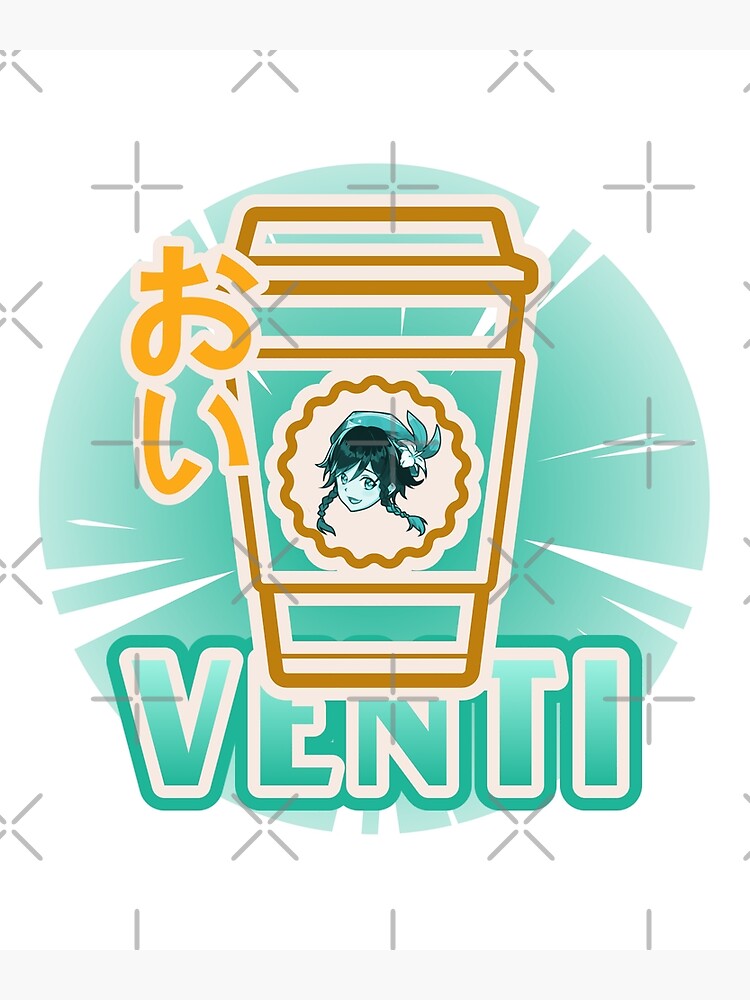 "Genshin Impact Venti Coffee" Poster by TeyvatTailor Redbubble