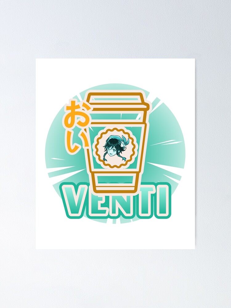 "Genshin Impact Venti Coffee" Poster by TeyvatTailor Redbubble