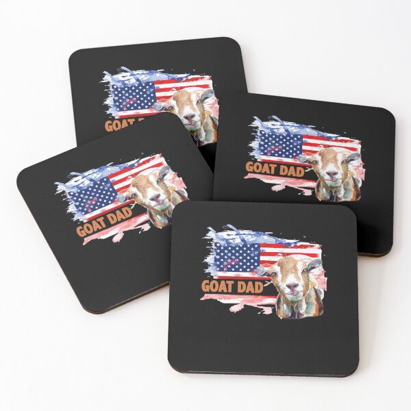 Item preview, Goat Dad American USA Flag Farmer Farming designed and sold by Dressed For  Duty.