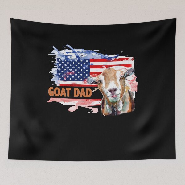 Item preview, Goat Dad American USA Flag Farmer Farming designed and sold by Dressed For  Duty.