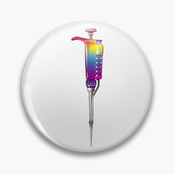 Item preview, Pipette with Rainbow Pride Handle Illustration for LGBTSTEM designed and sold by Zit-Zat-Zot.
