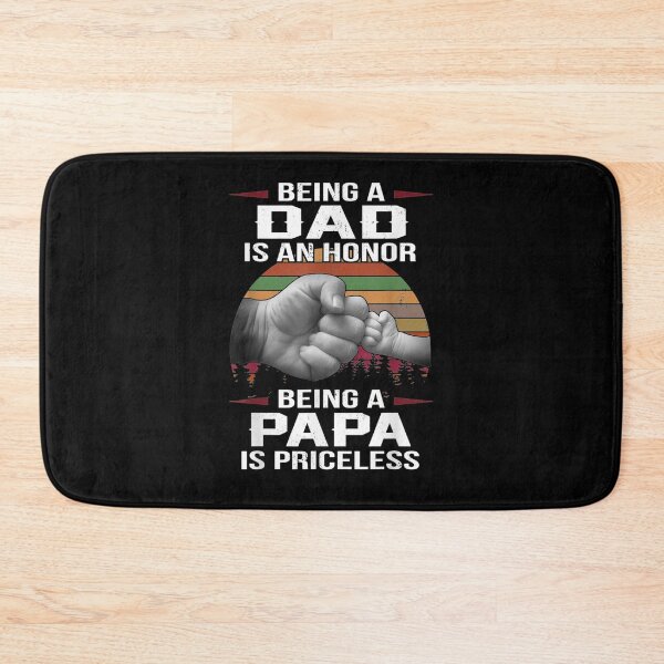 Item preview, Mens Being A Dad Is An Honor Being A Papa Is Priceless Retro Gift  designed and sold by sheilase.