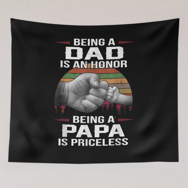 Item preview, Mens Being A Dad Is An Honor Being A Papa Is Priceless Retro Gift  designed and sold by sheilase.