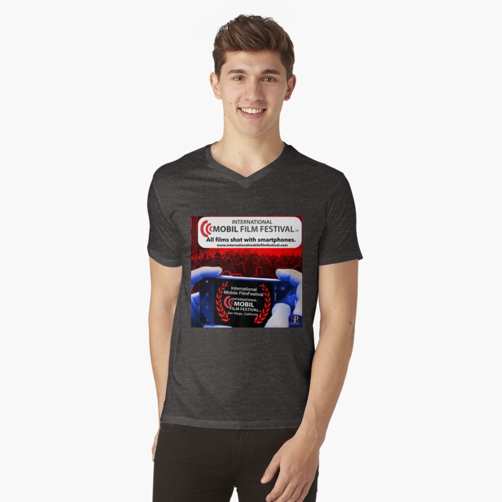 Item preview, V-Neck T-Shirt designed and sold by mobilefilmmaker.