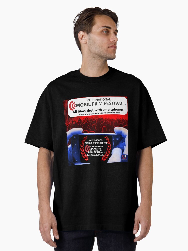 Thumbnail 2 of 7, Oversized T-Shirt, Celebrate Smartphone Filmmaking San Diego designed and sold by mobilefilmmaker.