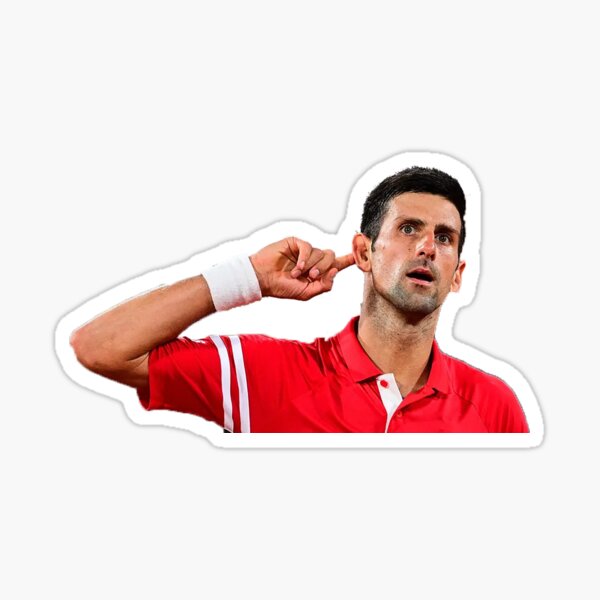 Novak Djokovic Glänzender Sticker