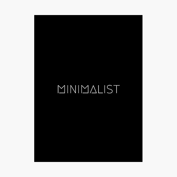 Item preview, Minimalist - White Text designed and sold by somethingbyDave.