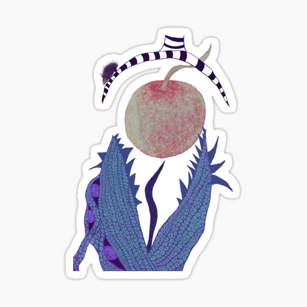 Hedgehog Apple Drop for Dragon Sticker