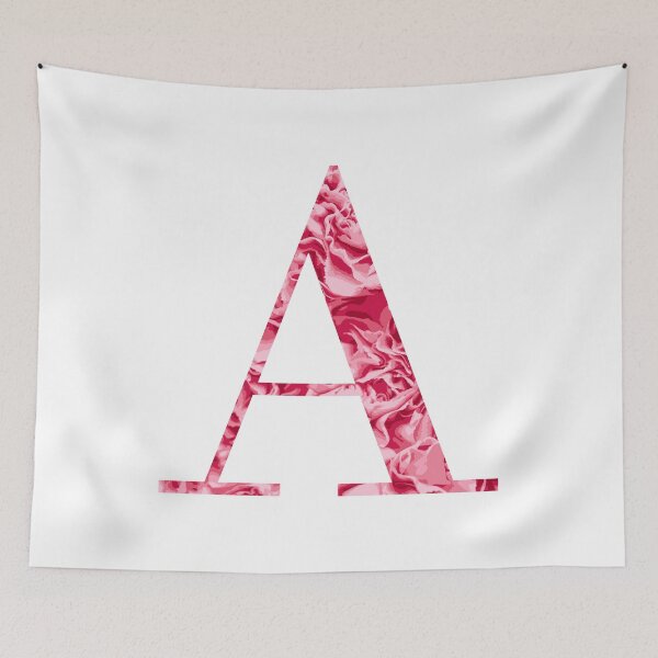 Item preview, Letter A - Light Pink Flowers designed and sold by CiaraPrints.