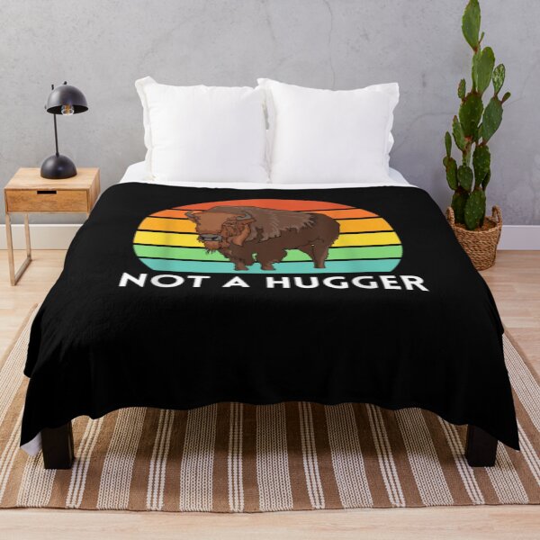 Item preview, Yellowstone Bison Not A Hugger Funny Buffalo National Park Gift  designed and sold by sheilase.