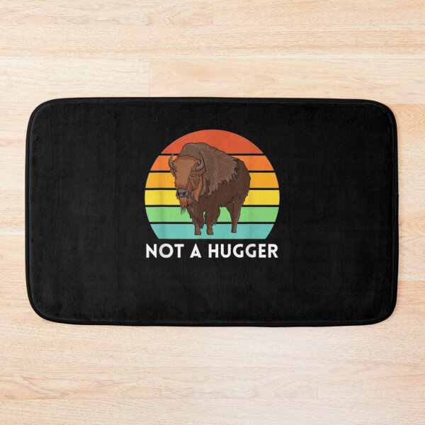 Item preview, Yellowstone Bison Not A Hugger Funny Buffalo National Park Gift  designed and sold by sheilase.