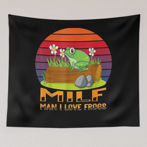 Item preview, Milf Man I Love Frogs Funny Frog Amphibian Gift  designed and sold by sheilase.