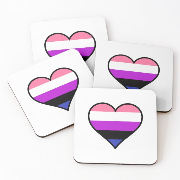 Item preview, Gender Fluid Pride Heart designed and sold by Friend of Frogs.