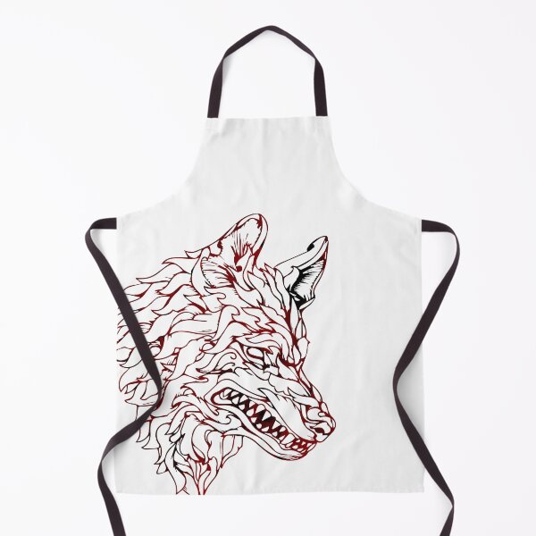 Item preview, red wolf  designed and sold by THE OTAKU SHOP.