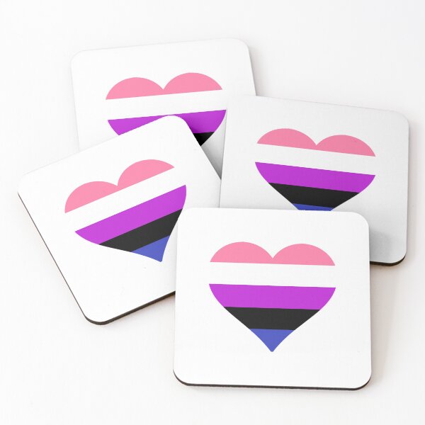 Item preview, Gender Fluid Pride Heart designed and sold by Friend of Frogs.