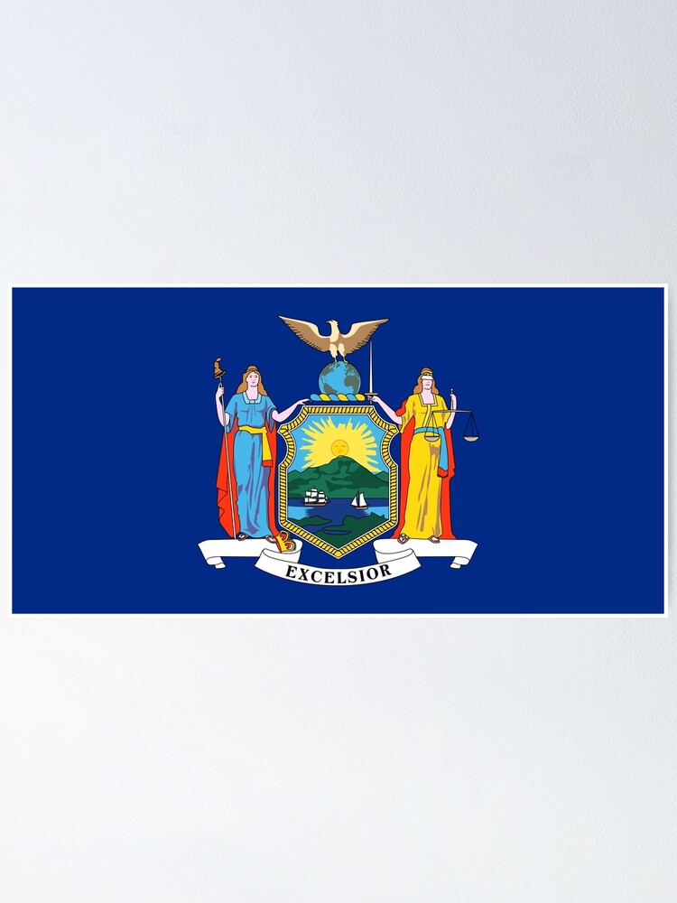 "New York Flag states flag" Poster by TheLanternGirl Redbubble