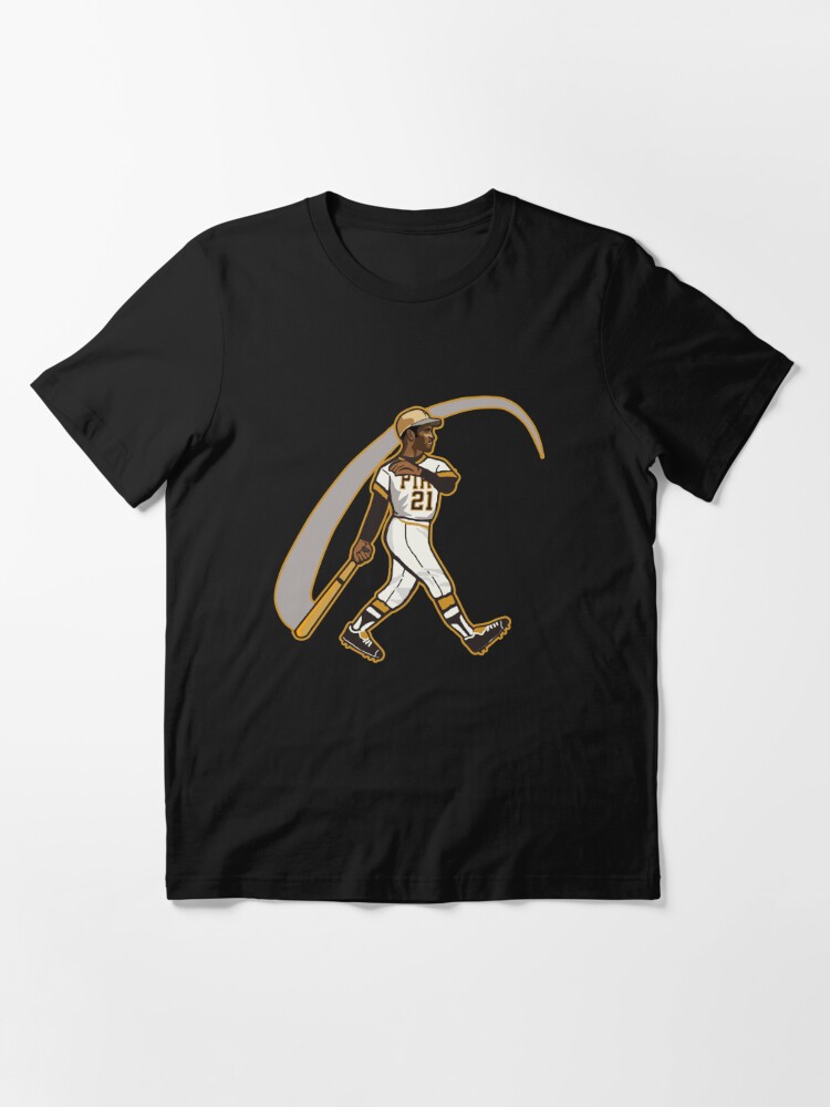 Roberto Clemente Retro Baseball Caricature T Shirt