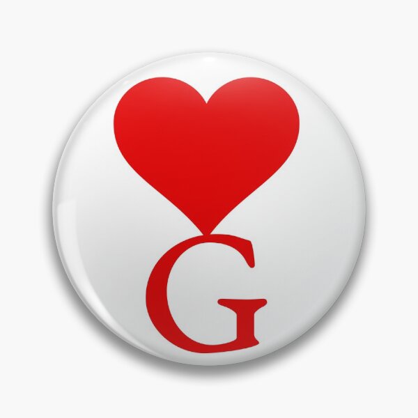 Item preview, Heart with letter initial G designed and sold by ronaldsonou.
