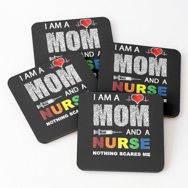 Item preview, Nurse Lovers I Am A Mom And A Nurse Nothing Scares Me Gift  designed and sold by sheilase.