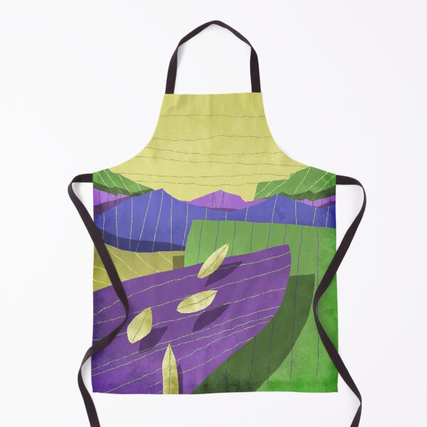 Item preview, minimal fantastic landscape. Purple mountains and yellow sky designed and sold by GreissDesign.