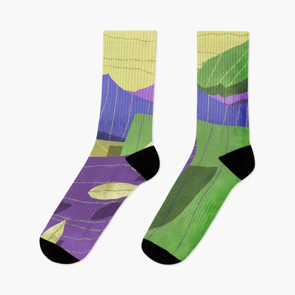 Item preview, minimal fantastic landscape. Purple mountains and yellow sky designed and sold by GreissDesign.