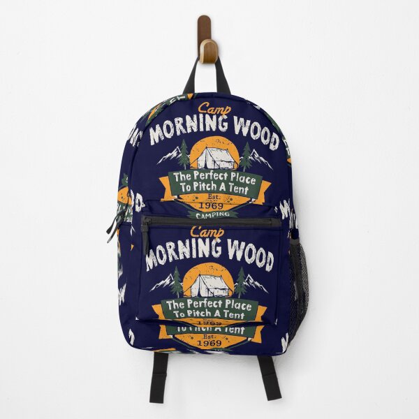 Item preview, Camp Morning Wood Camping The Perfect Place to Pitch A Tent designed and sold by Alema Art.