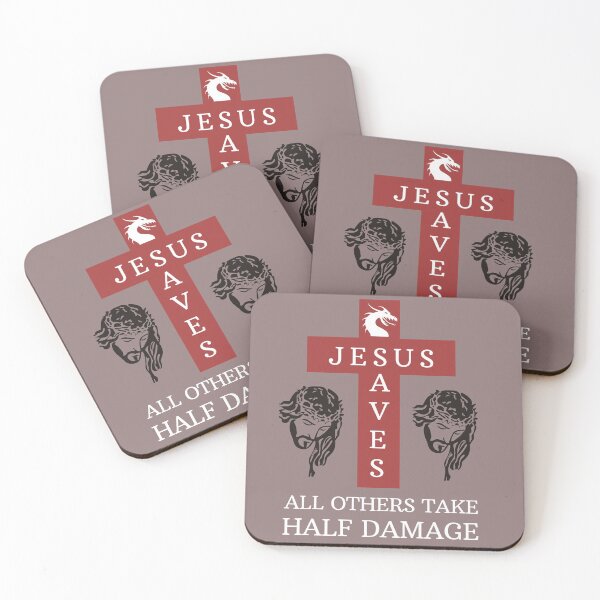 Item preview, Jesus Saves All Others Take Half Damage | Funny Dungeons n Dragons  designed and sold by NoirOwned.