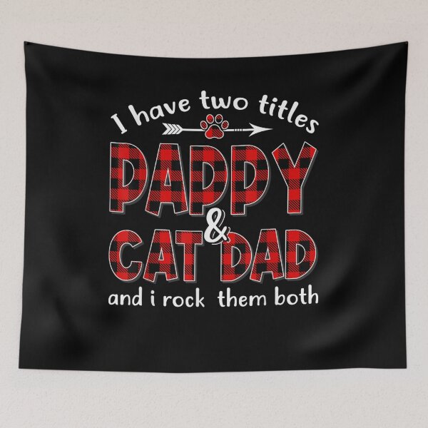 Item preview, I Have Two Titles Pappy And Cat Dad Fathers Day Family Gift  designed and sold by sheilase.