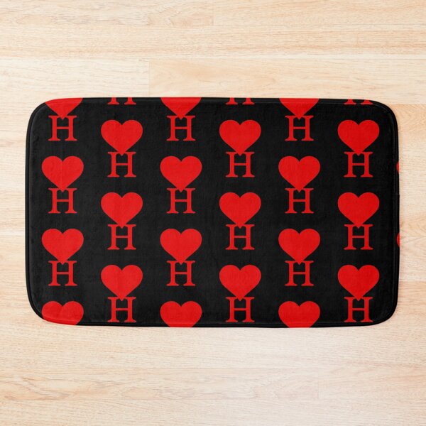 Item preview, Heart with letter initial H || Black backgroung designed and sold by ronaldsonou.