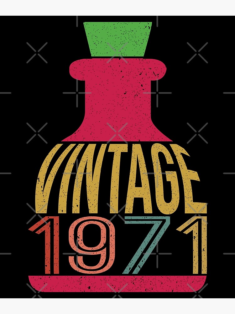 Discover Funny Vintage 1971 Premium Matte Vertical Poster