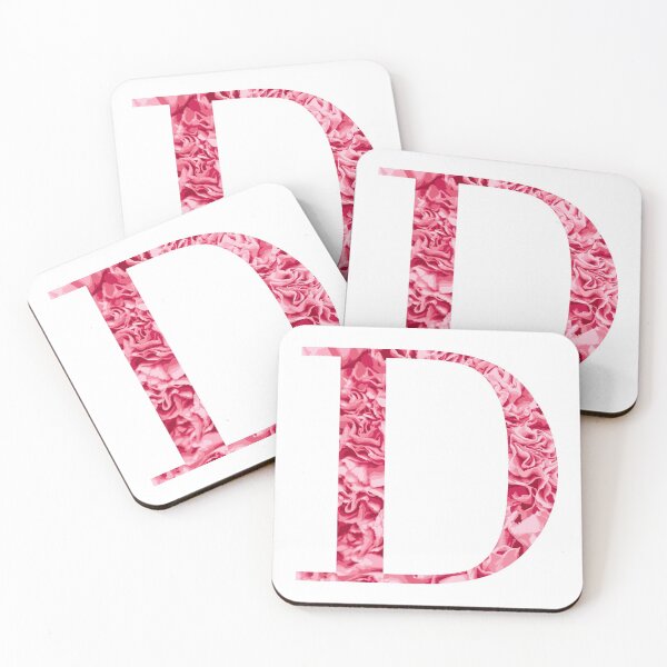 Item preview, Letter D - Light Pink Flowers designed and sold by CiaraPrints.