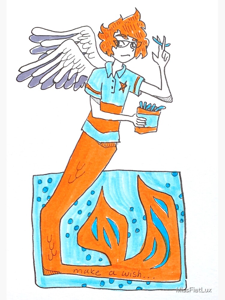 Winged Mermaid Sticker For Sale By Missfiatlux Redbubble 