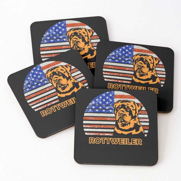 Item preview, Rottweiler Dog American Flag Rottweiler Dad And Mom  designed and sold by IFFOUR.