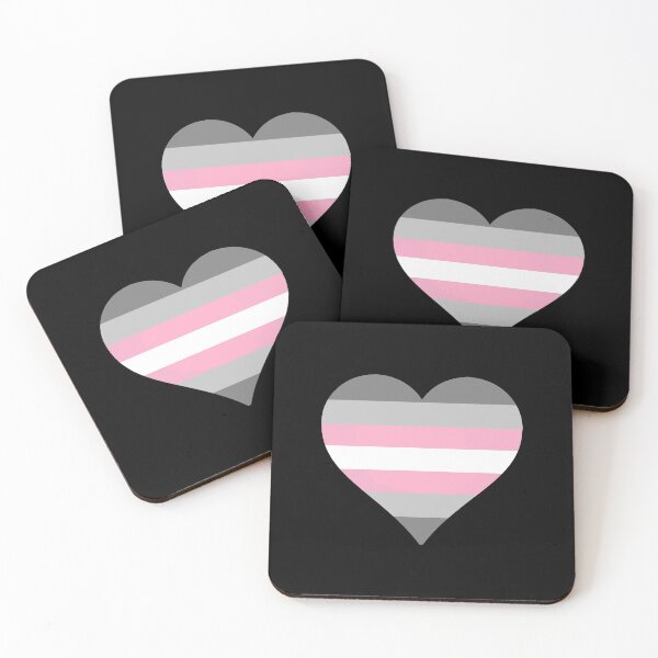 Item preview, Demigirl Pride Heart designed and sold by Friend of Frogs.
