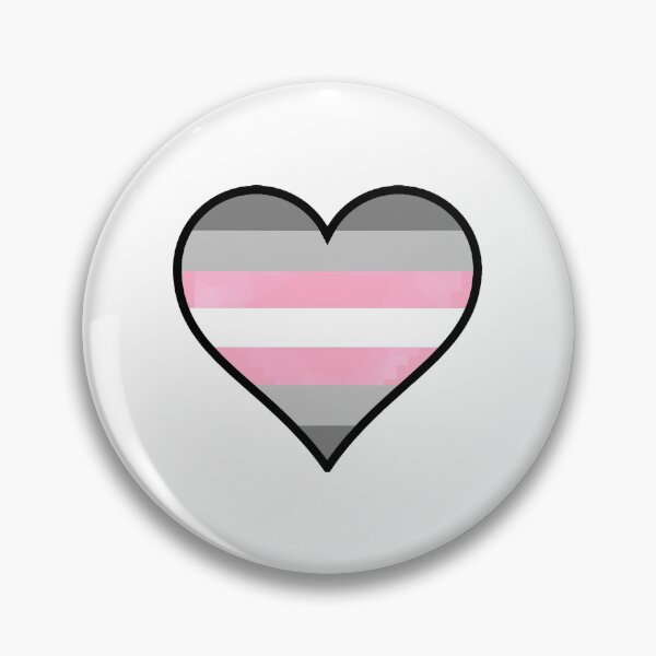 Item preview, Demigirl Pride Heart designed and sold by Friend of Frogs.