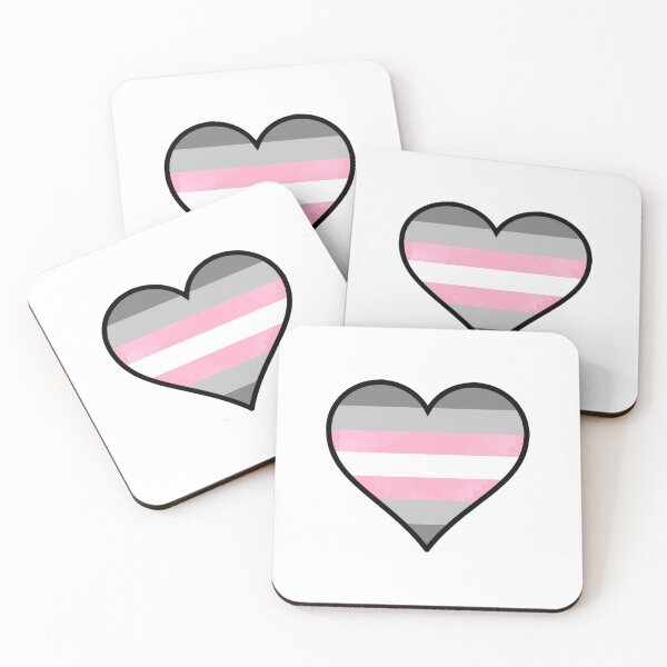 Item preview, Demigirl Pride Heart designed and sold by Friend of Frogs.