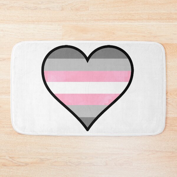 Item preview, Demigirl Pride Heart designed and sold by Friend of Frogs.