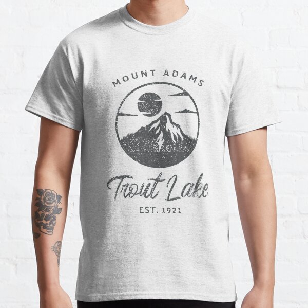 Vista previa del artículo con la obra «TROUT LAKE WA, MOUNT ADAMS, REGALOS DE TRUCHA LAKE, REGALOS DE MT ADAMS», diseñado y vendido por happiness1000.