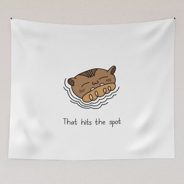 Item preview, Purring Cat - That Hits The Spot designed and sold by SeanDontGetFish.