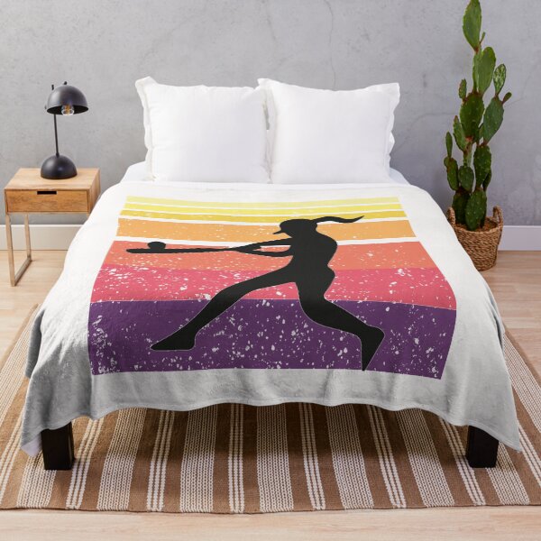 Item preview, Vintage Softball Shirt Girl Pitching Silhouette Retro Sunset, Amazing Gift For A Softball Girl Gamer designed and sold by Rassitni.