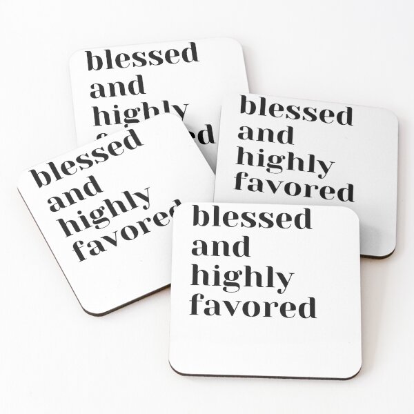 Item preview, Blessed and Highly Favored (2) designed and sold by The Long's Way Home.