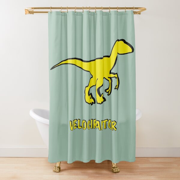 Velociraptor Raptor Blue Jurassic Park World Shower Curtains Redbubble