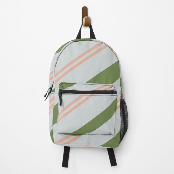 Item preview, Late Sesh Green Pink Silver Grey Stripes Pattern designed and sold by Sector18.