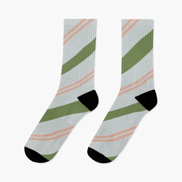 Item preview, Late Sesh Green Pink Silver Grey Stripes Pattern designed and sold by Sector18.