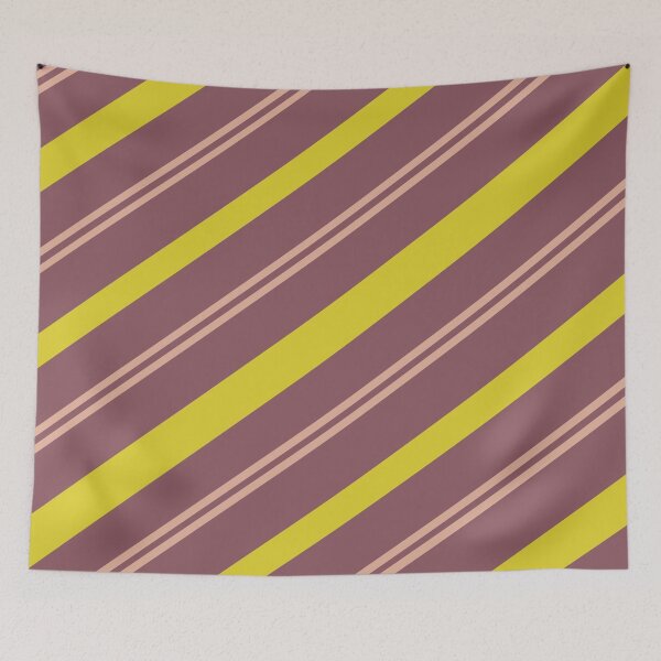 Item preview, Mixed Feelings Yellow Red Pink Purple Stripes Pattern designed and sold by Sector18.
