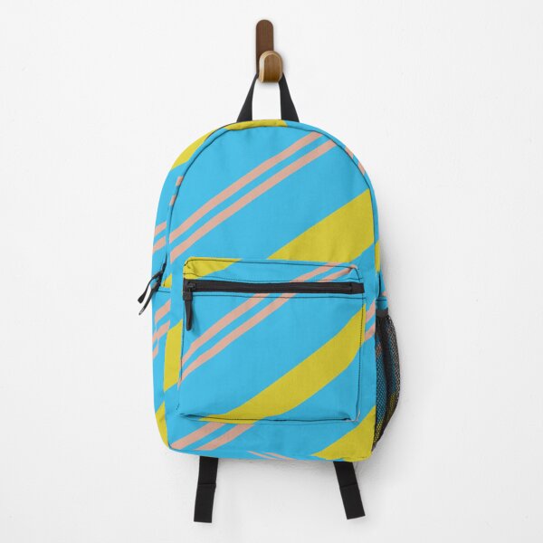 Item preview, Summer Vibes Blue Yellow Pink Stripes Pattern designed and sold by Sector18.