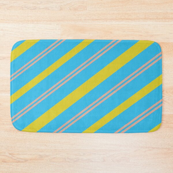 Item preview, Summer Vibes Blue Yellow Pink Stripes Pattern designed and sold by Sector18.
