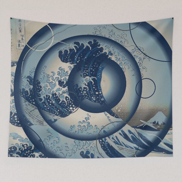 Item preview, Great Wave Off Kanagawa - Abstract Gradient designed and sold by theblueofmyeye.