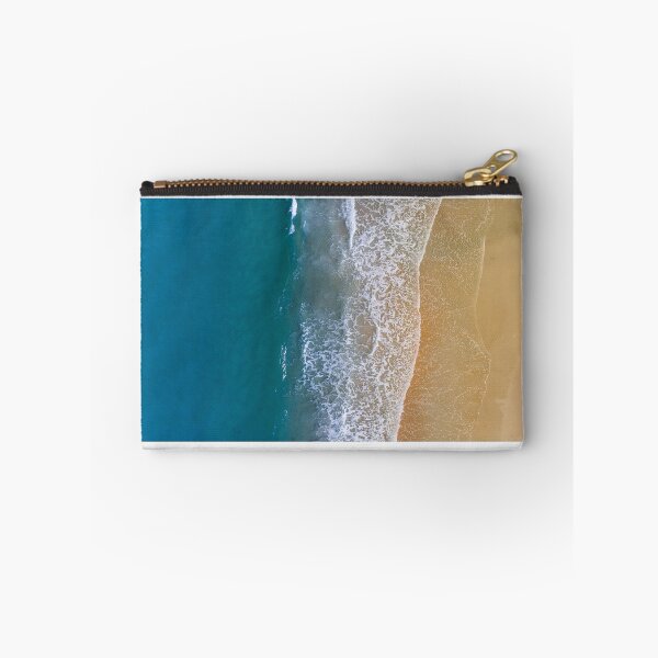 Item preview, Ocean Blue Shore Waves Landscape Aerial View designed and sold by JKWArtwork.