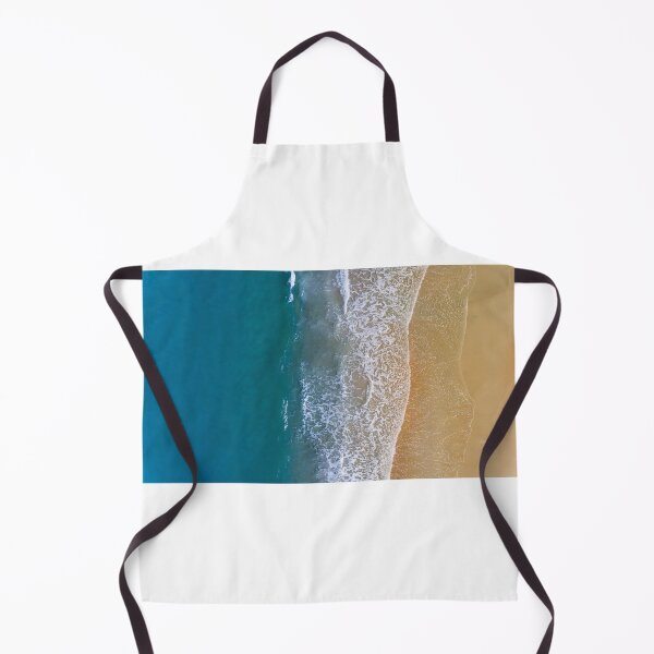 Item preview, Ocean Blue Shore Waves Landscape Aerial View designed and sold by JKWArtwork.